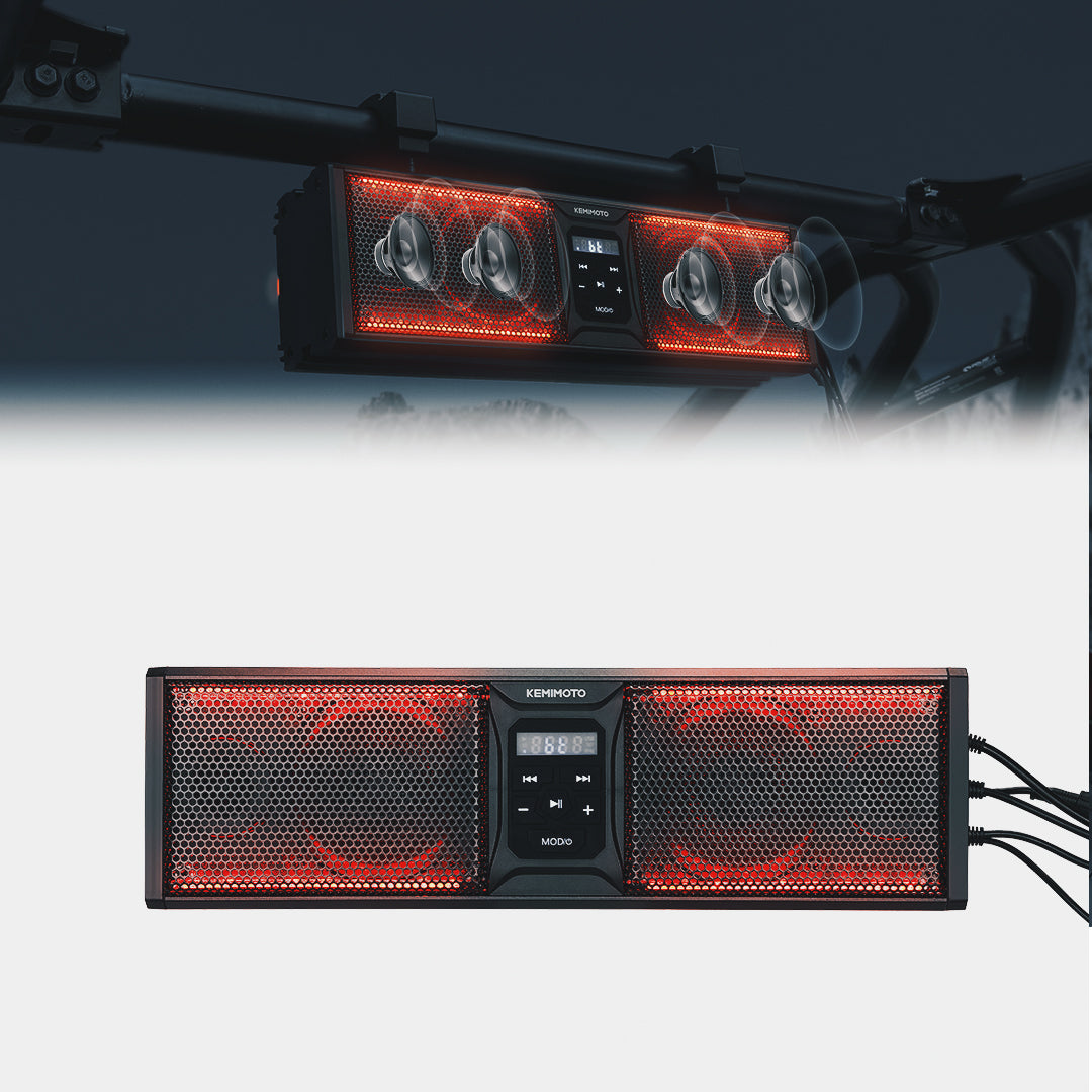 16 Inch RGB Universal Sound Bar For 1.75’’-2.25’’ Roll Bar