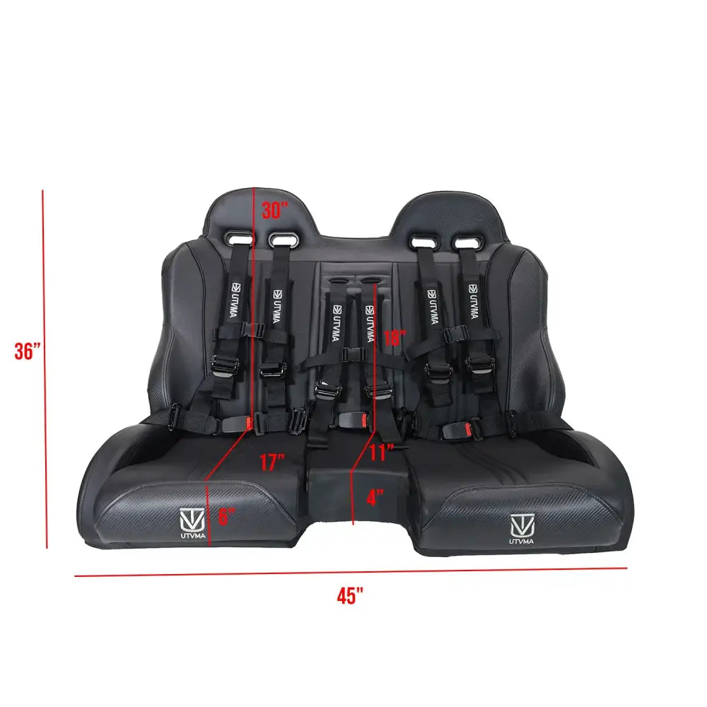 2024 RZR 1000 Front/Rear Bench Seat W Harnesses 2 and 4 seater
