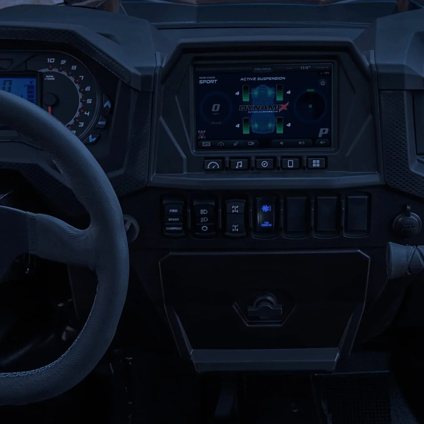 ATV/UTV Fan Override Switch Kit For Polaris Can-Am