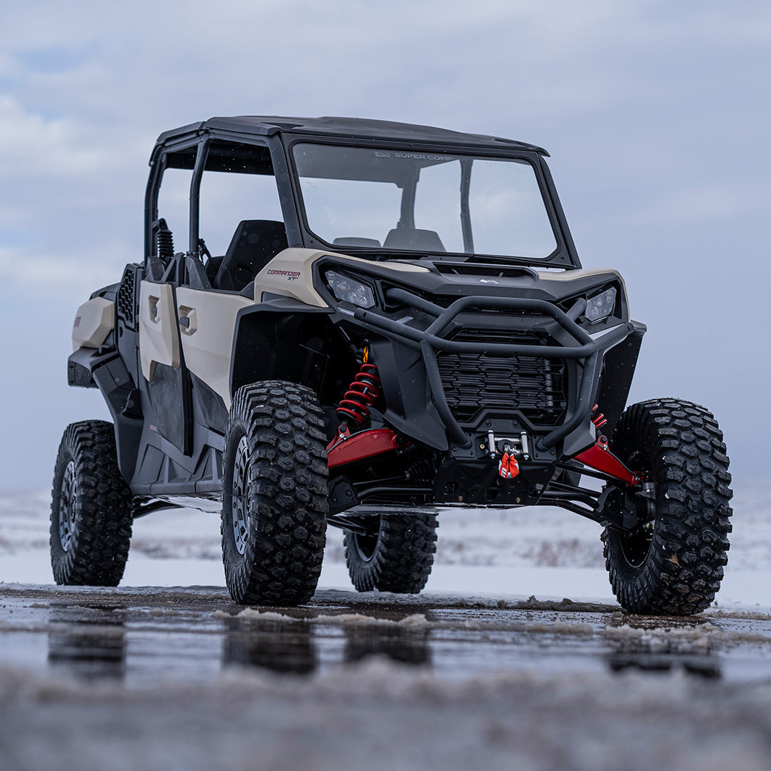 Can-Am Commander Vented Front Windshield - Glass Front Windshield