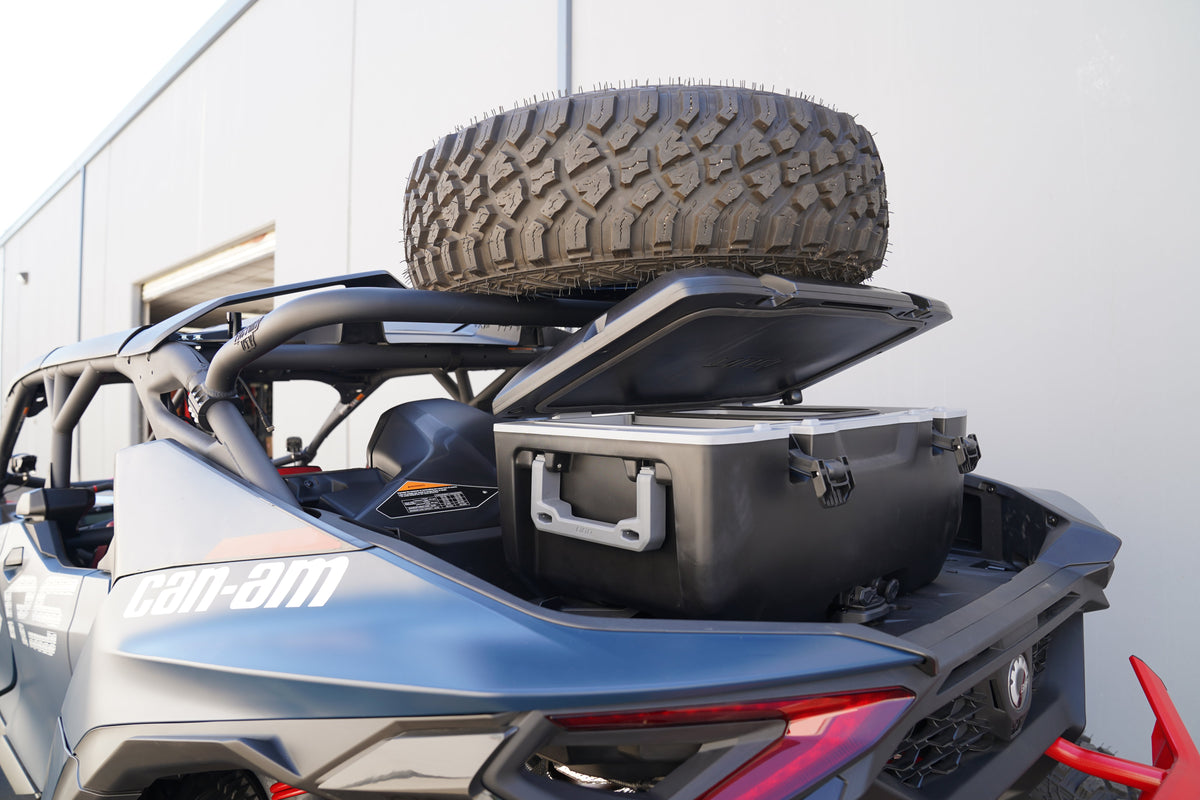 Can-Am Maverick R Max Mid-Height Dual Clamp Spare Tire Mount - Spare Tire Mounts