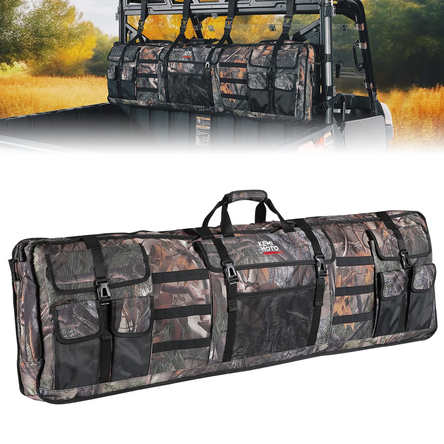 Double UTV Gun Bag Rack for Hunting Gear
