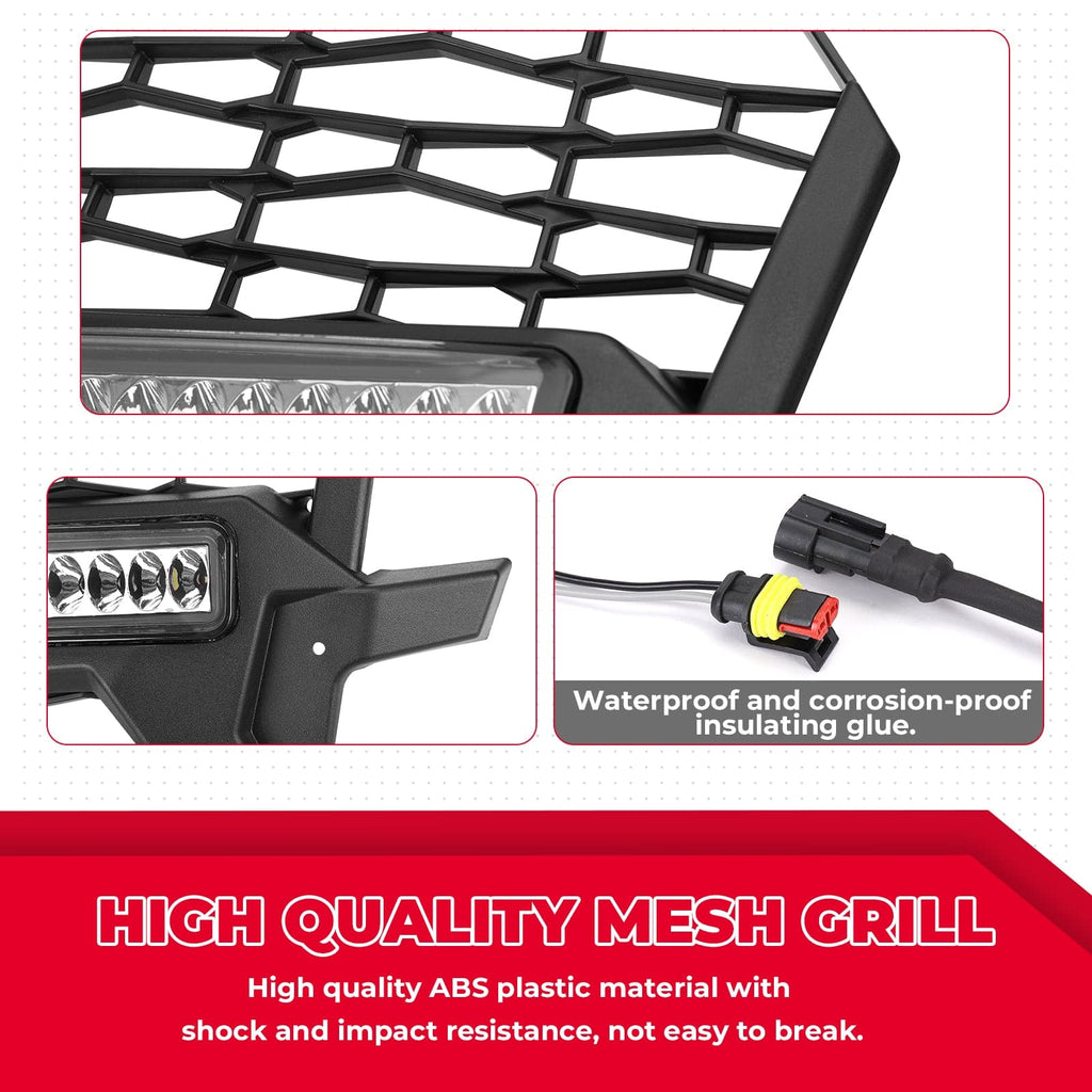 Front Lower Mesh Grill Radiator Guards For Polaris RZR XP 1000/ 900