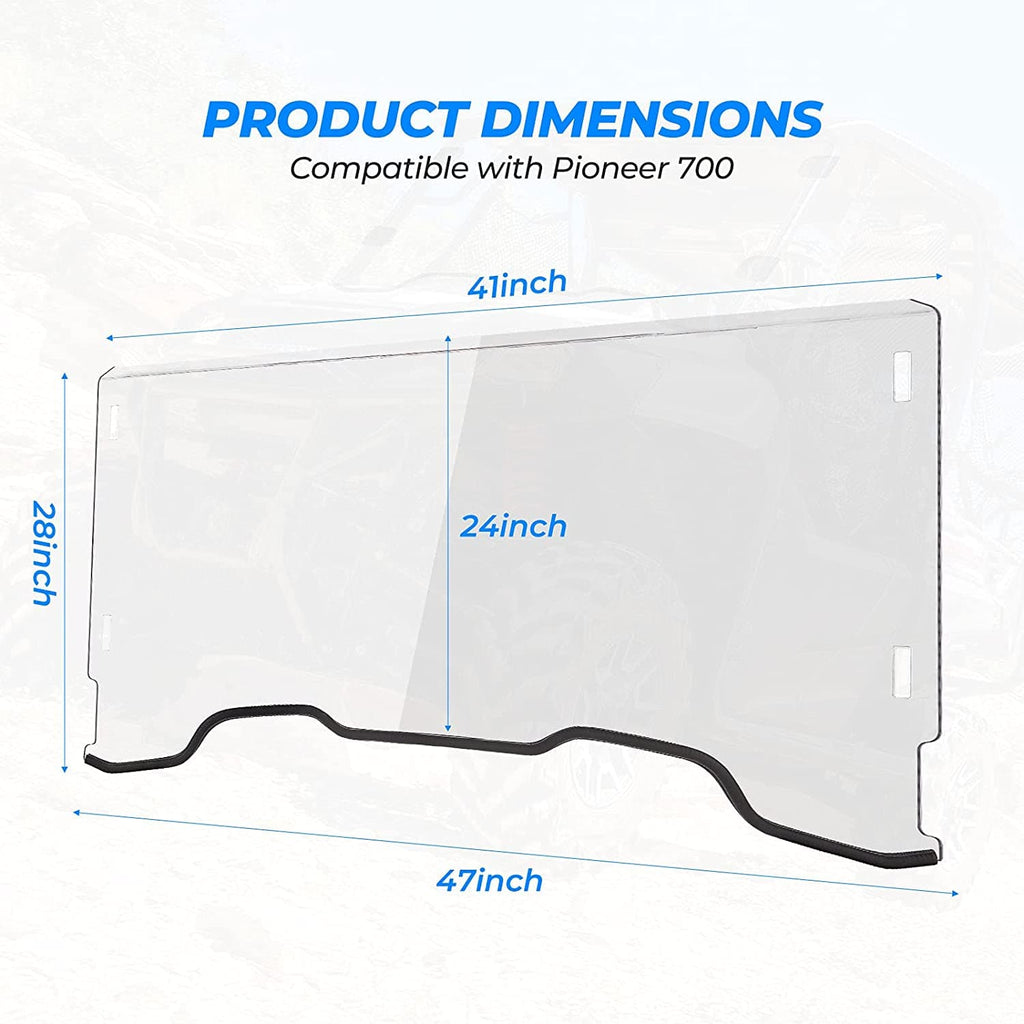 Front Windshield Polycarbonate For Pioneer 700/ 700-4 (2014-2023)