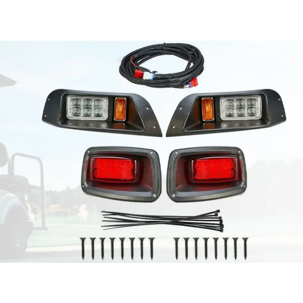 Golf Cart Headlight Tail Light Kit For EZGO TXT