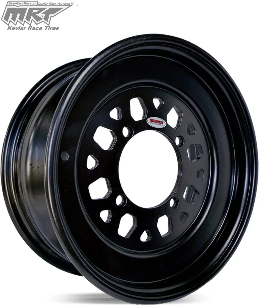 Gunner UTV Wheel - Rolled Lip | 15x6 | 11lbs / 4x156.2 | 121 | 0mm | 4 + 2 | Black - UTV/ATV Wheels