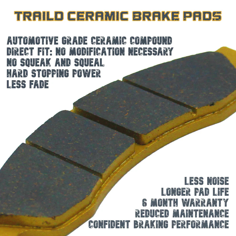Kawasaki KFX 450 R 2008-2014 Ceramic Brake Pad Set - Vehicle Parts & Accessories
