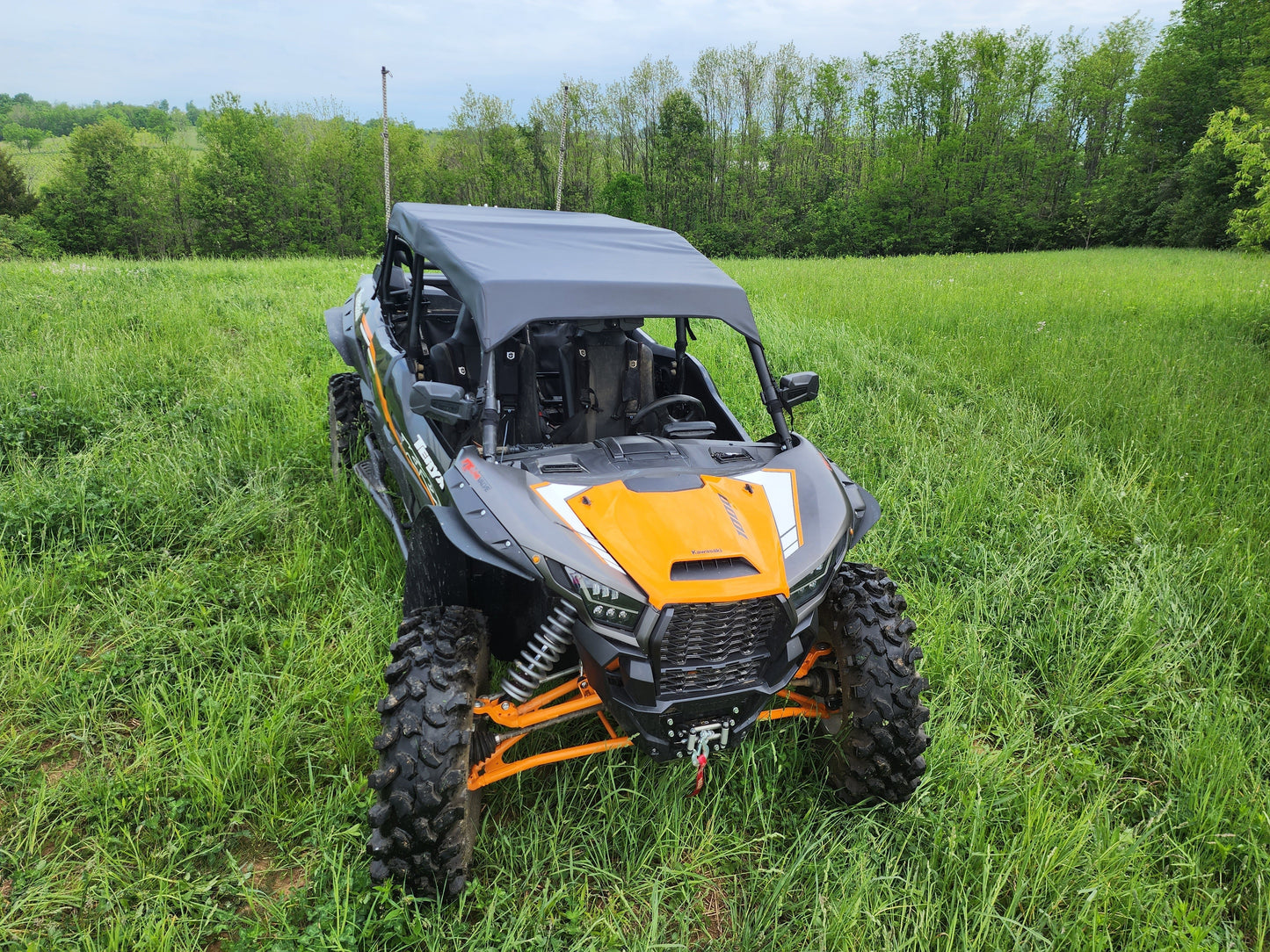 Kawasaki Teryx KRX Crew - Canvas Top for Hard Windshield - Roof