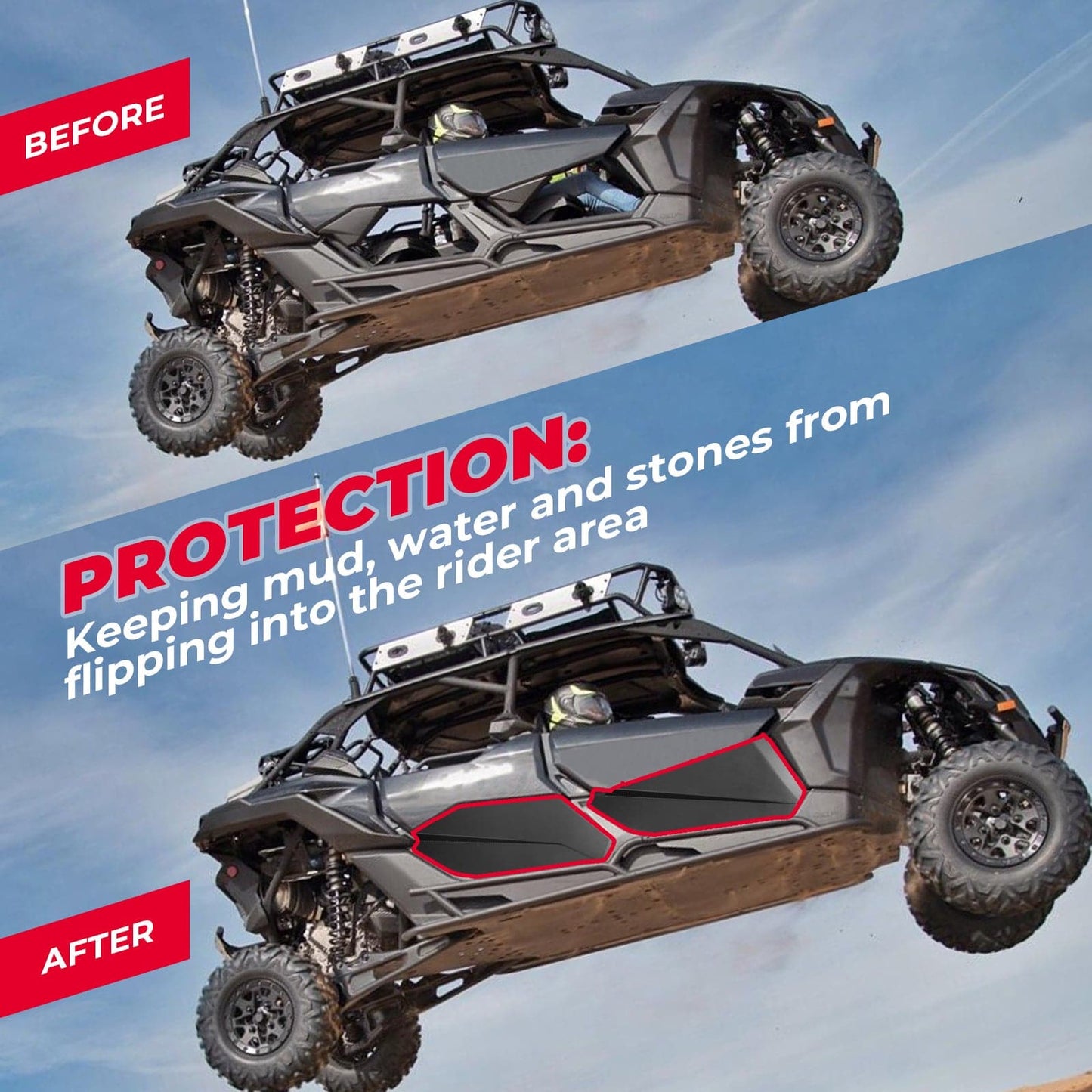 Lower Doors Panels & Belt Changing Tool Kit For Can-Am Maverick X3 MAX