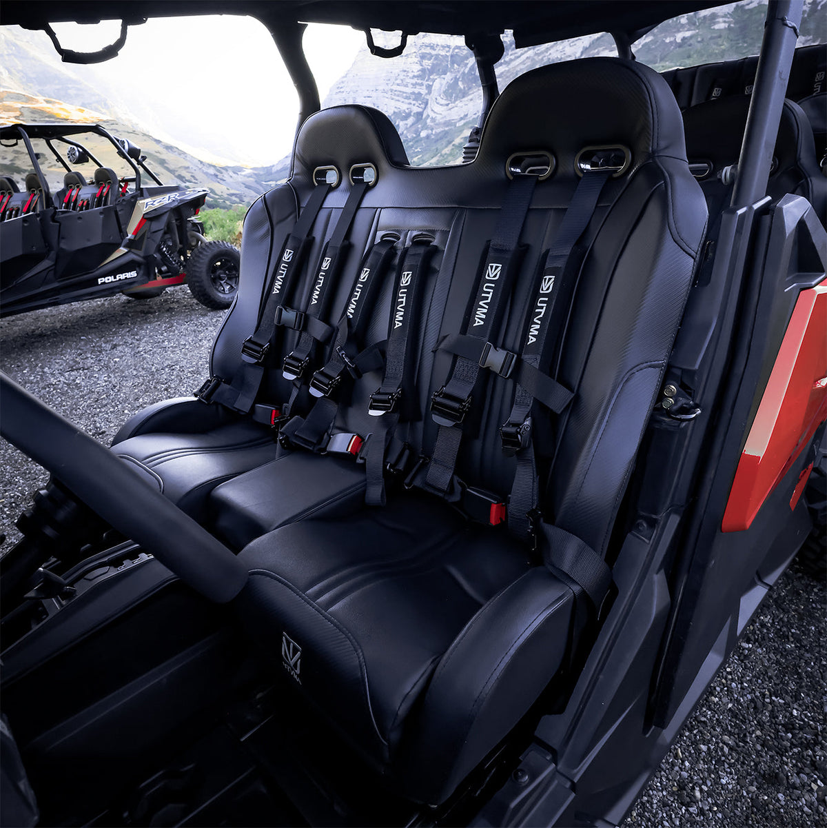 Maverick Sport Max Front Bench Seat With Harnesses (2019+) - Bench Seat