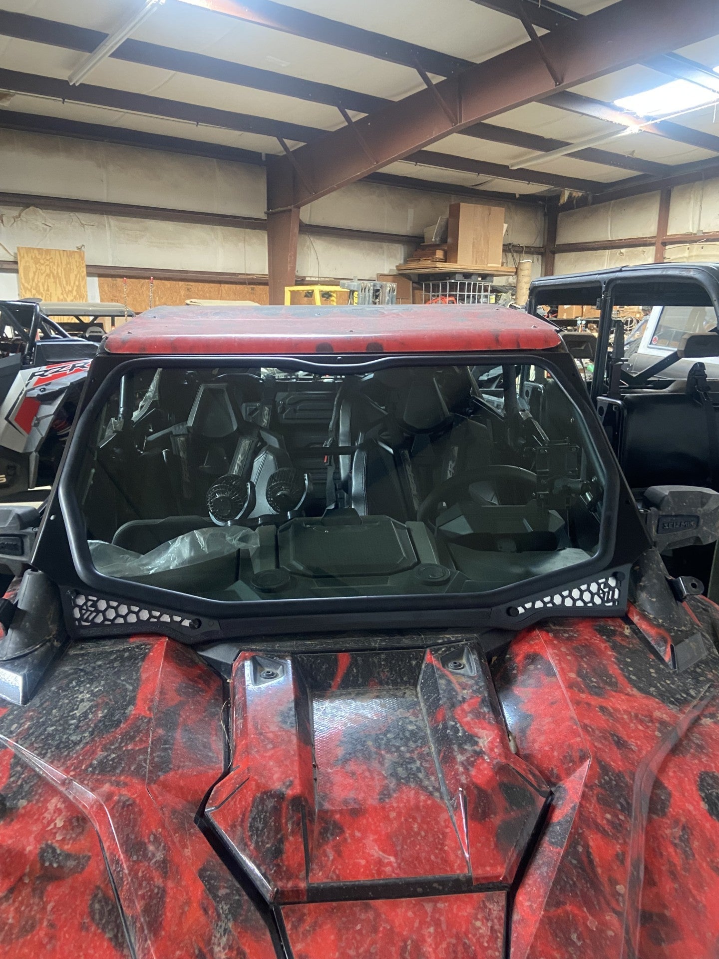 Moto Armor Replacement Glass for Aftermarket Cages - L&W 2020-2024 Pro 4 - Glass Front Windshield