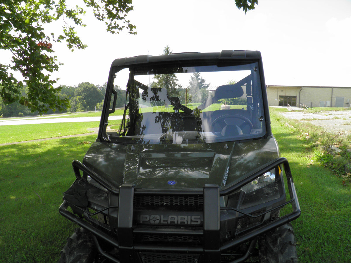 Polaris Ranger 900/1000 - 1 Pc Windshield with Vent Clamp and Hard Coat Options - Windshields