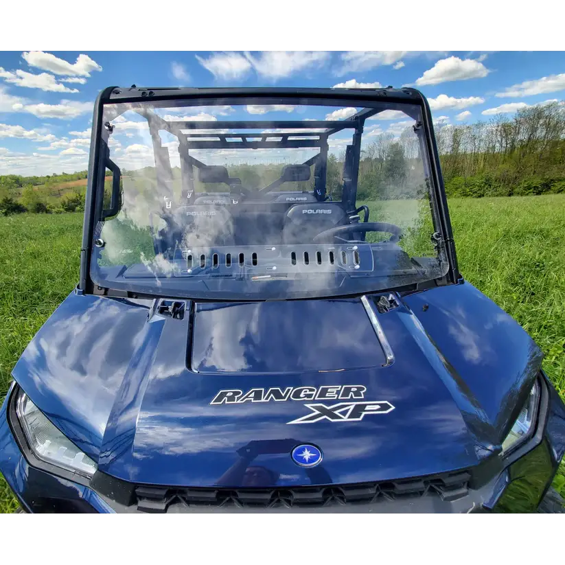 Polaris Ranger Crew 1000 - 2 Pc Windshield with Vent and Clamp Options