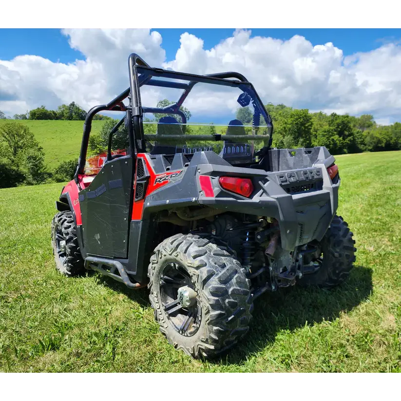 Polaris RZR 570/800/900 - 1 Pc Lexan Back Panel w/Vent Option