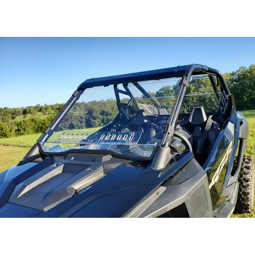 Polaris RZR PRO XP/Turbo R - 1 Pc Scratch-Resistant Windshield w/Clamp and Vent Options