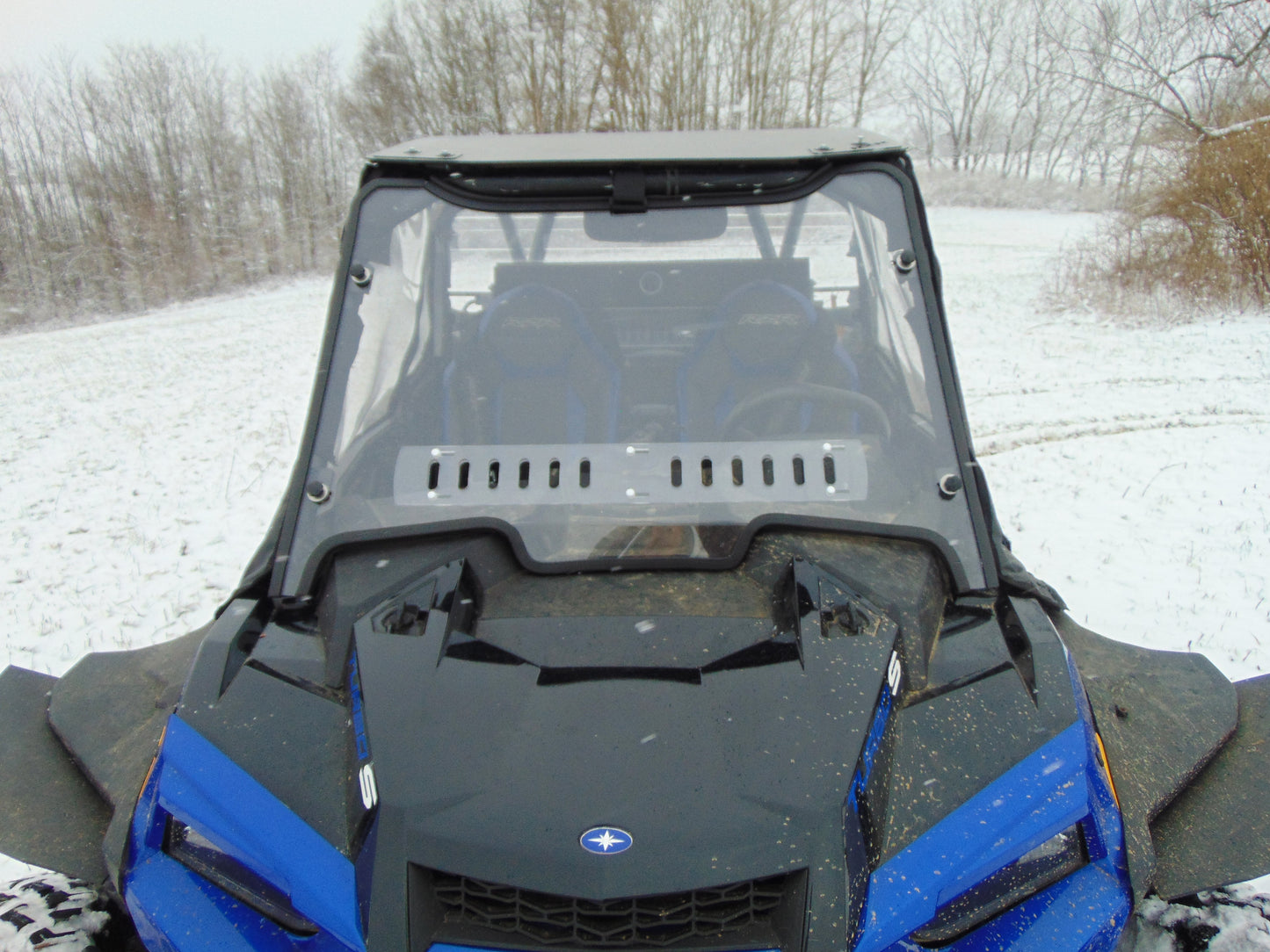 Polaris RZR XP Turbo S - 1 Pc Windshield with Clamp and Vent Options - Windshields