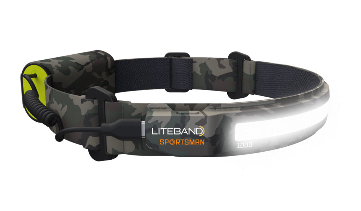 PRO 1000 Lumen LED Wide Beam Rechargeable Headlamp - Camo - Personal Lighting