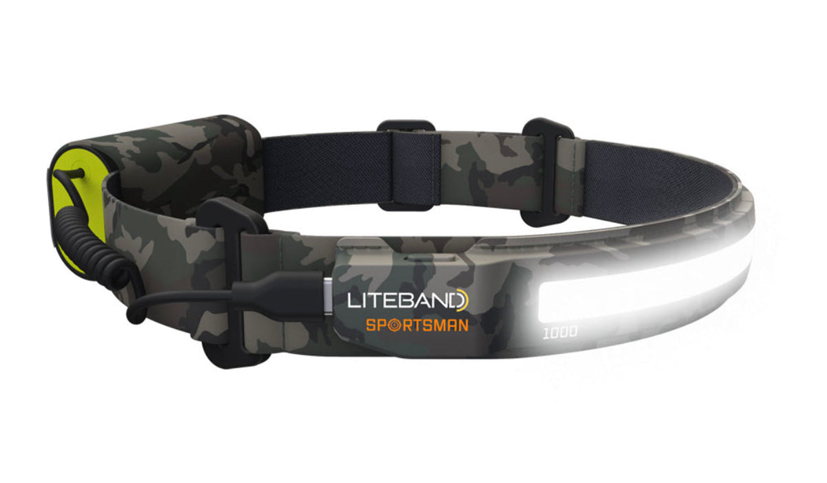 PRO 1000 Lumen LED Wide Beam Rechargeable Headlamp - Camo - Personal Lighting