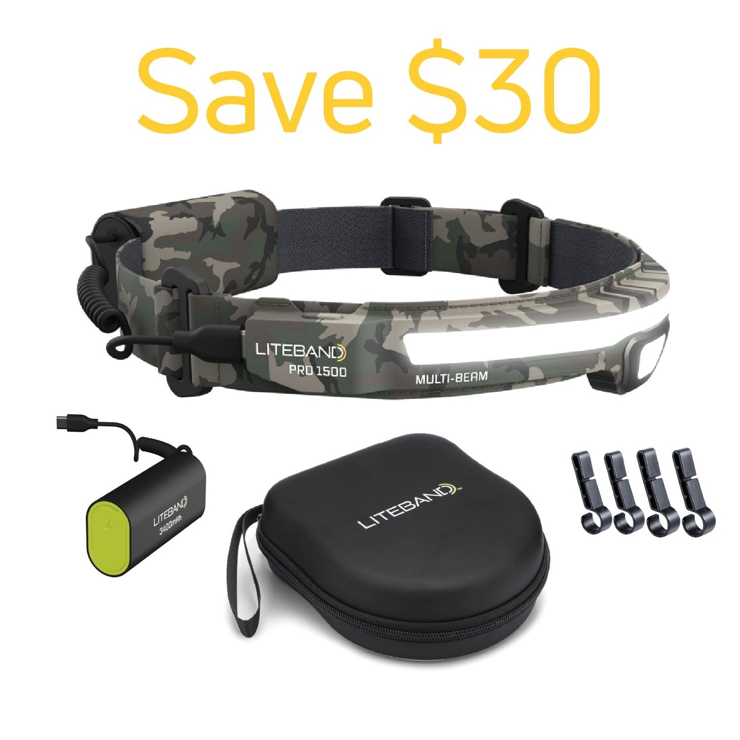PRO 1500 Lumen Bundle - Camo - Personal Lighting