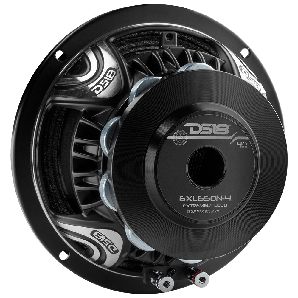 PRO 6.5 Inch Neodymium Mid-Range Loudspeaker 325 Watts Rms 4-Ohm DS18 - Car|Truck/SUV|Jeep|ATV/UTV|Marine