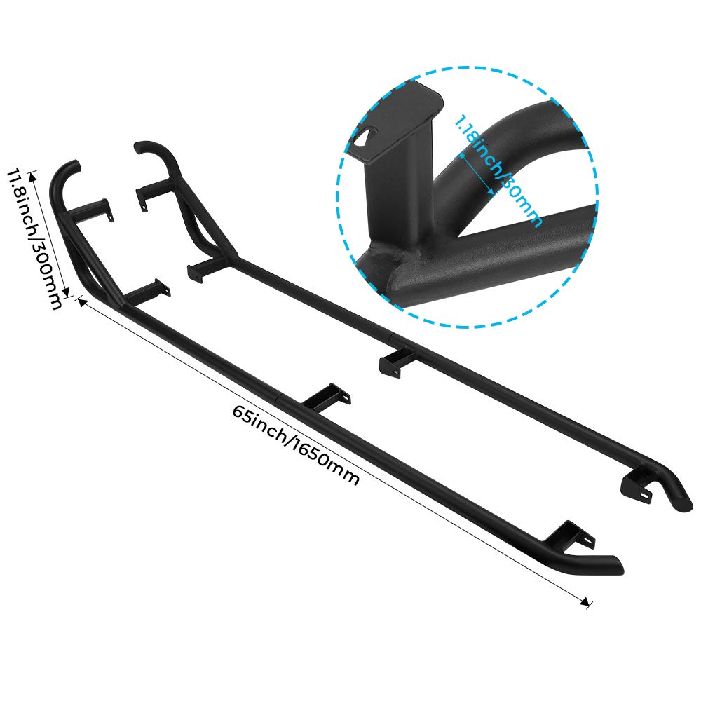 Steel Nerf Bars Fit Polaris RZR XP4 1000 / 4 Turbo 2014-2023