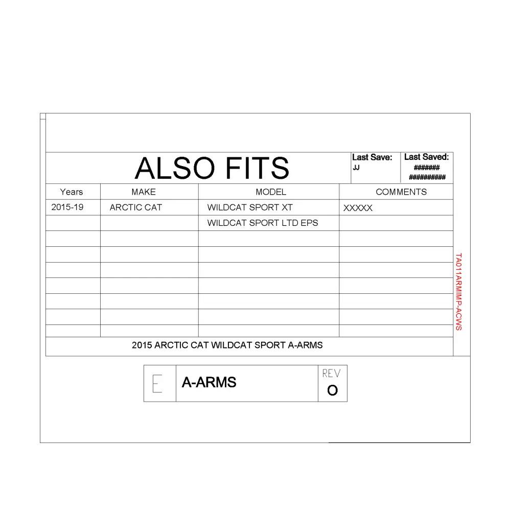 Trail Armor Arctic Cat Wildcat Sport XT Wildcat Sport Limited EPS Wildcat Sport iMpact A-Arm Guards - A-Arm Guards