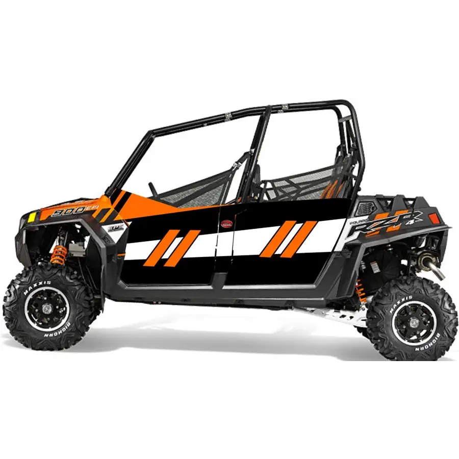 Trail Armor GenX Four Door Graphics Kit - 2014 RZR 4 900 EPS Orange Madness LE - Graphics