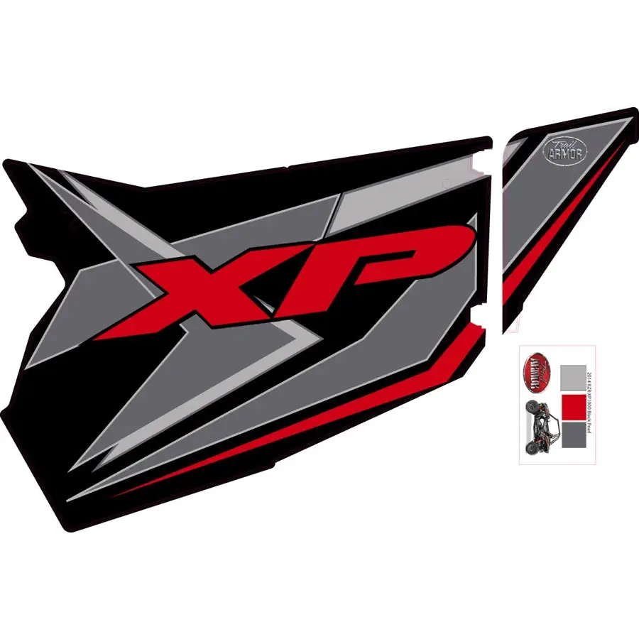 Trail Armor GenX Slide On Two Door Graphics Kit - 2014 RZR XP 1000 Black Pearl - Graphics