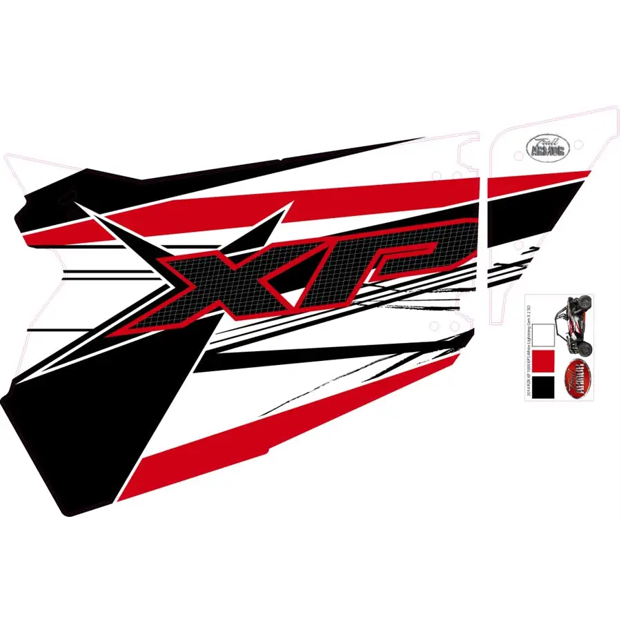 Trail Armor GenX Slide On Two Door Graphics Kit - 2014 RZR XP 1000 White Lightning - Graphics