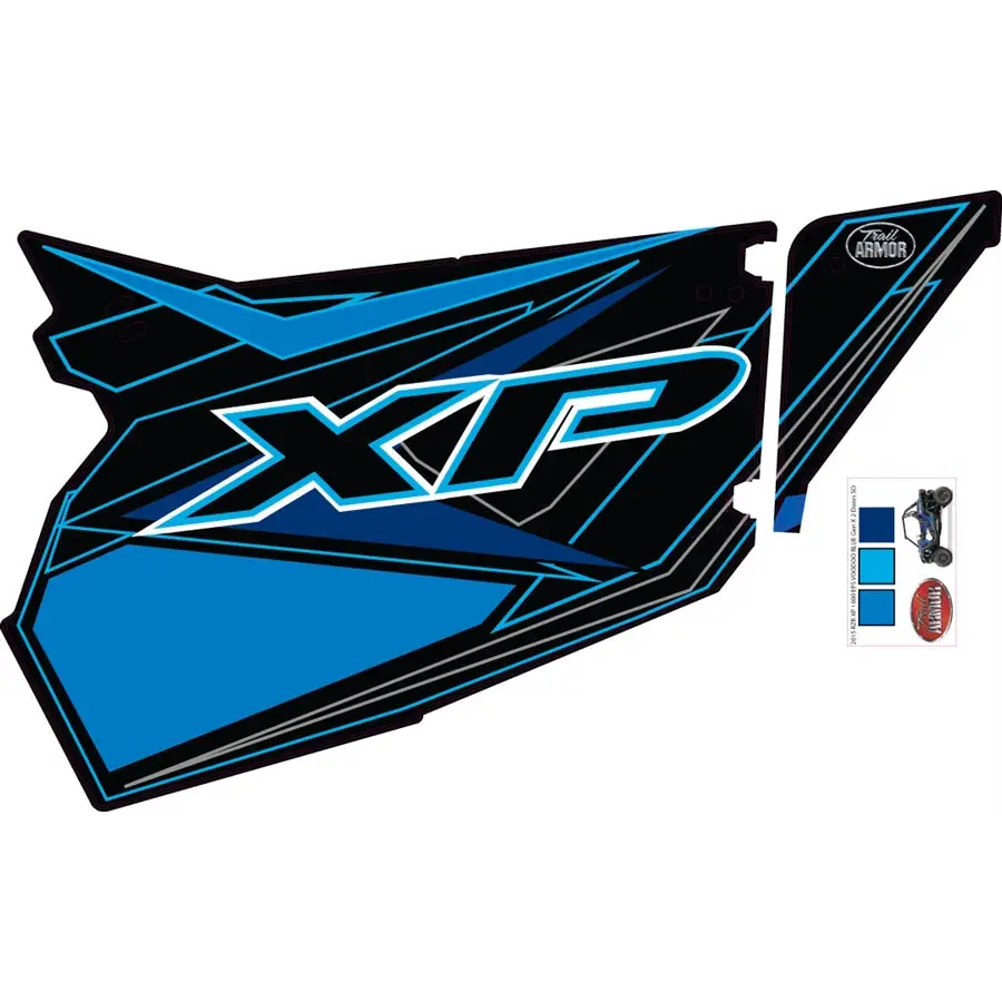 Trail Armor GenX Slide On Two Door Graphics Kit - 2015 RZR XP 1000 EPS VOODOO BLUE - Graphics