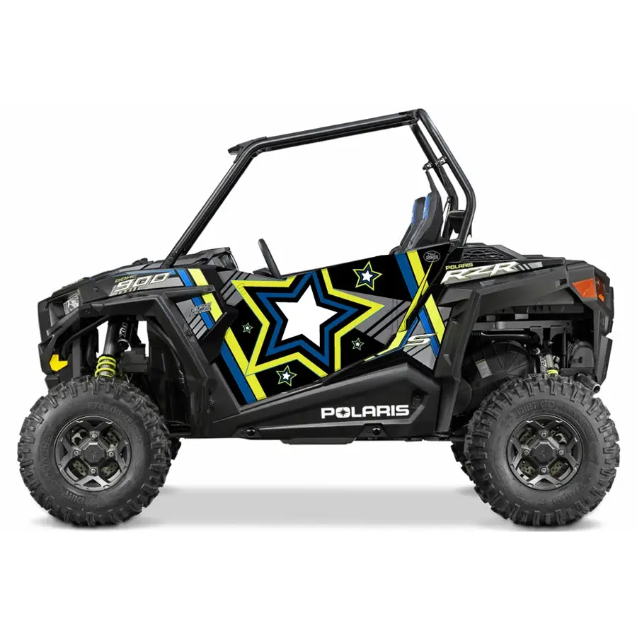 Trail Armor GenX Two Door Graphics Kit - 2015 RZR S 900 EPS Black Pearl - Graphics