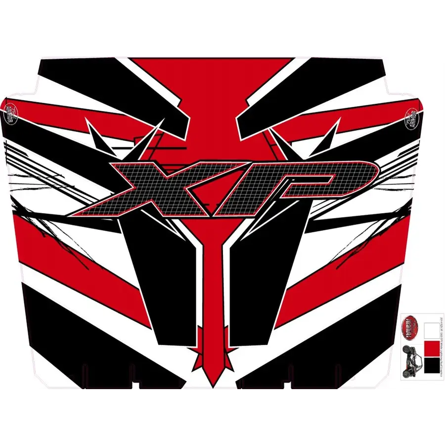 Trail Armor graphics for Polaris 2014 RZR XP 1000 White Lightning Hard Top Roof - Graphics