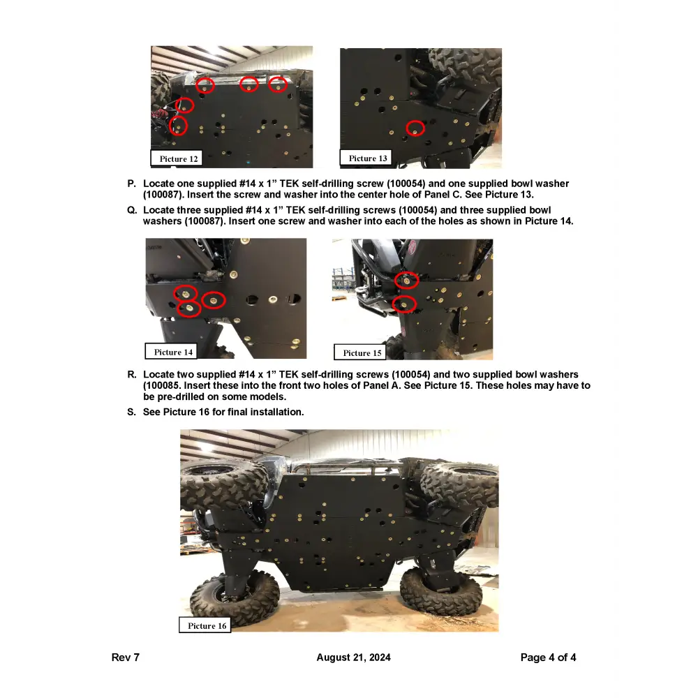 Trail Armor Polaris General 1000 and General XP 1000 Full Skids with Standard Slider Nerfs or Trimmed for Polaris Kick