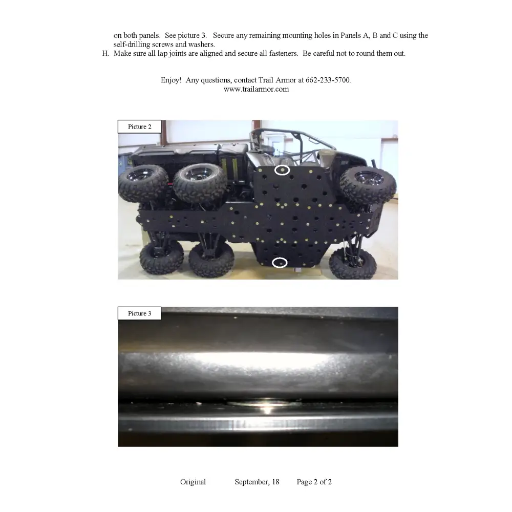 Trail Armor Polaris RANGER 800 6x6 Full Skids - Skid Plates