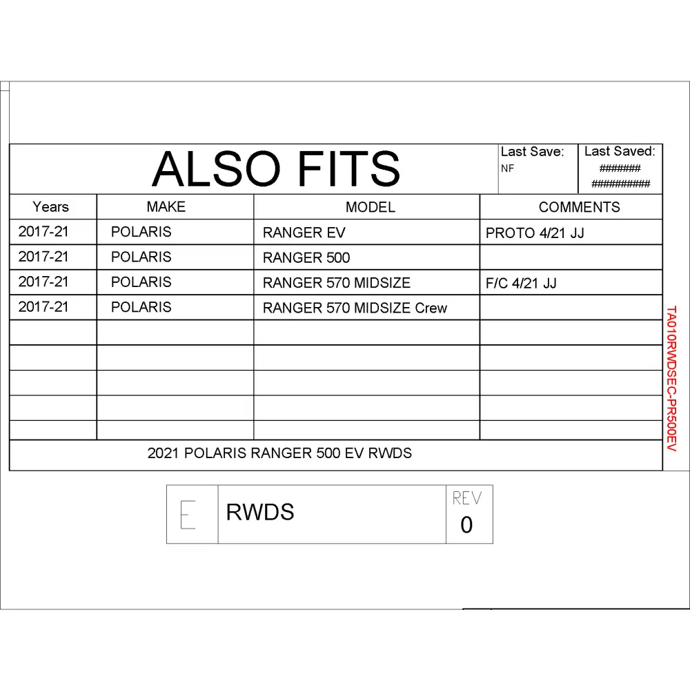 Trail Armor Polaris Ranger Midsize 500 EV 570 and 570 Midsize Crew Rear Window Dust Shield - Mudshields