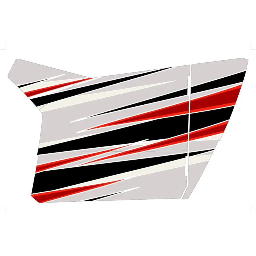 Trail Armor Slimline Two Door Graphics Kit - 2009 RZR 800 Liquid Silver - Graphics