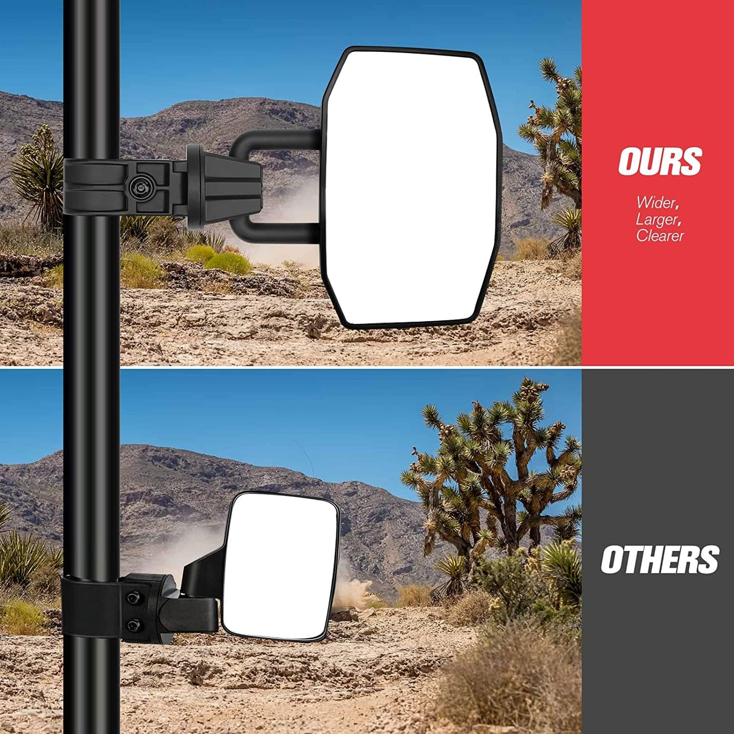 UTV Side View Mirrors 1.75’’ - 2.0’’ Roll Bar