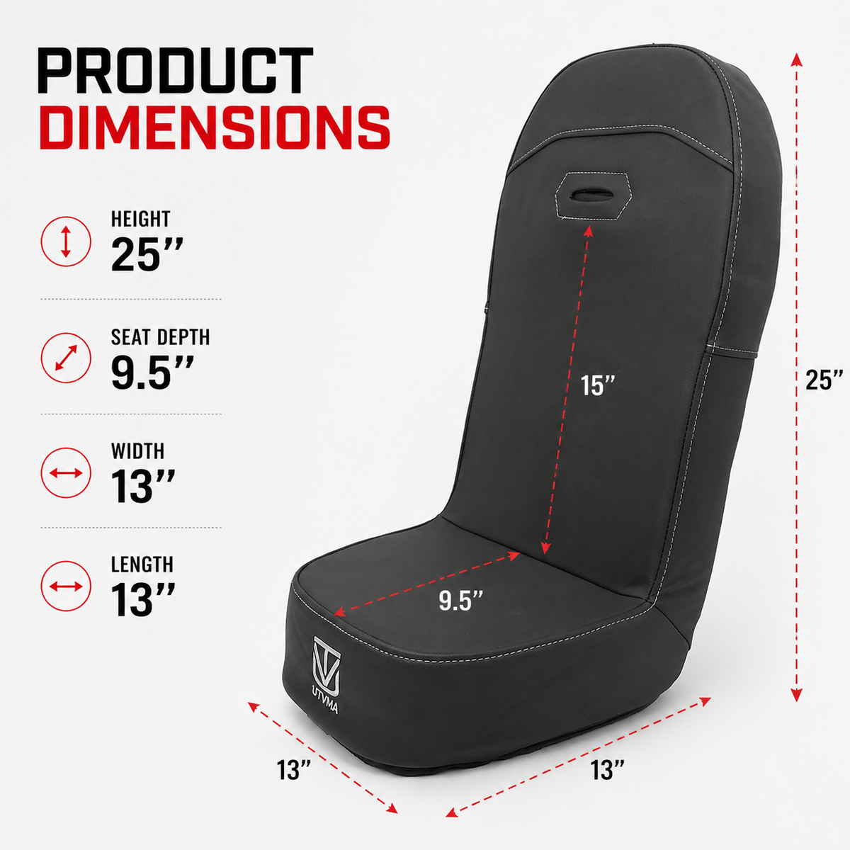 Yamaha Wolverine X2/X4 Bump Seat (2018+) / RMAX 2/4 Front Bump Seat (2021-2024) / Yamaha Wolverine RMAX 4 Compact
