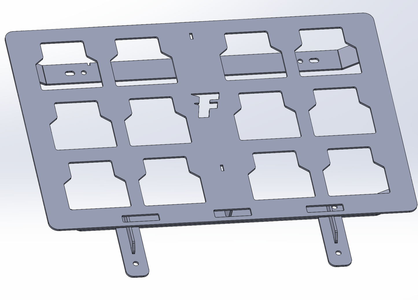 Yamaha YXZ Bed Milwaukee Packout Mount Double by Fastlab - 2016-2018 - Brackets and Mounts