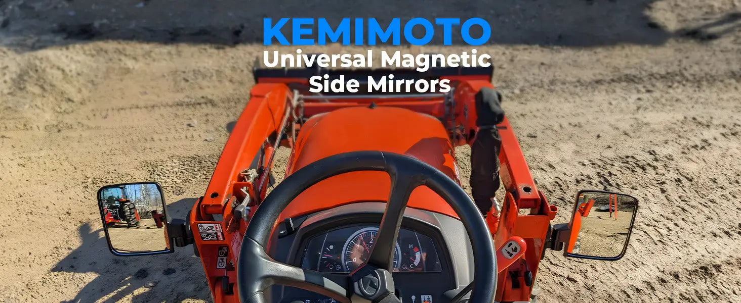 220Lbs Magnetic Side Mirrors for UTV Golf Cart Tractor Forklifts
