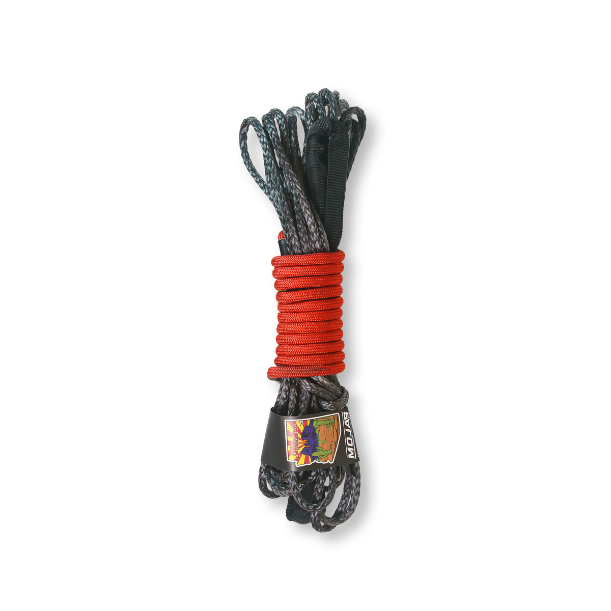 1/4” x 50” Heavy duty SXS synthetic winch line - Black - Towing