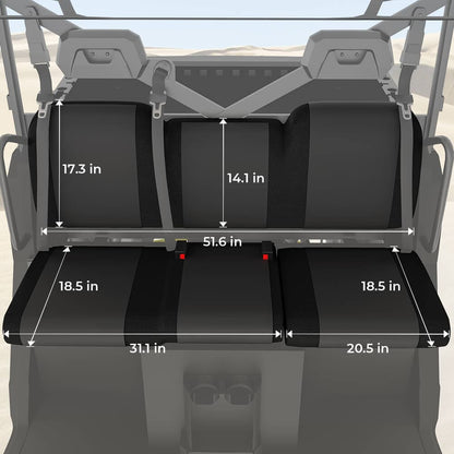 UTV Waterproof Seat Cover & Under Seat Storage Box Compatible With Polaris Ranger