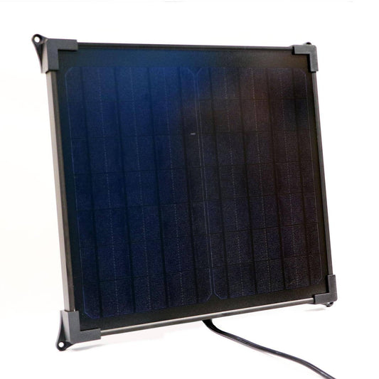 17 Watt Mountable Solar 12V Battery Charger with Solar Controller - Battery
