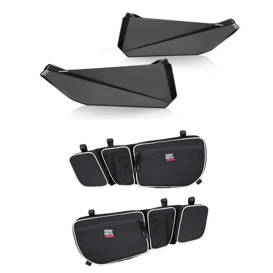 Front Door Bags & Front Lower Door Inserts For Can-Am Maverick X3