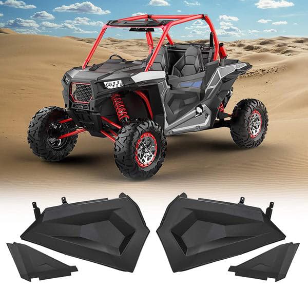 Lower Half Door Inserts Panels & Harness Pass-through Bezel for Polaris RZR