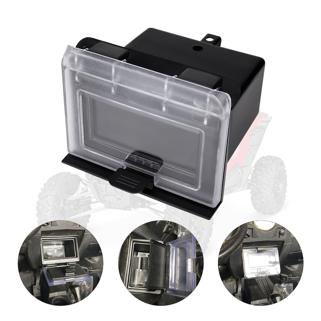 Lower Half Door and Center Dash Storage Box for Polaris RZR