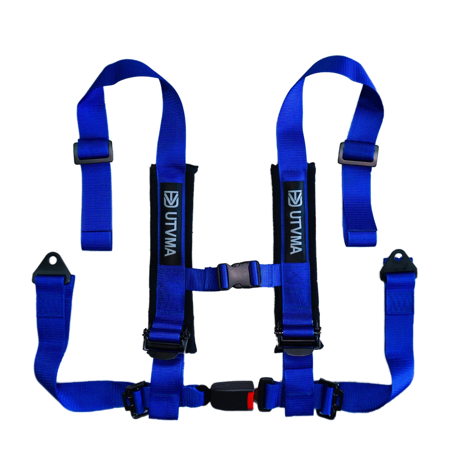 2-inch 4-point Harness with Auto Buckle - Blue - Vehicle Parts & Accessories