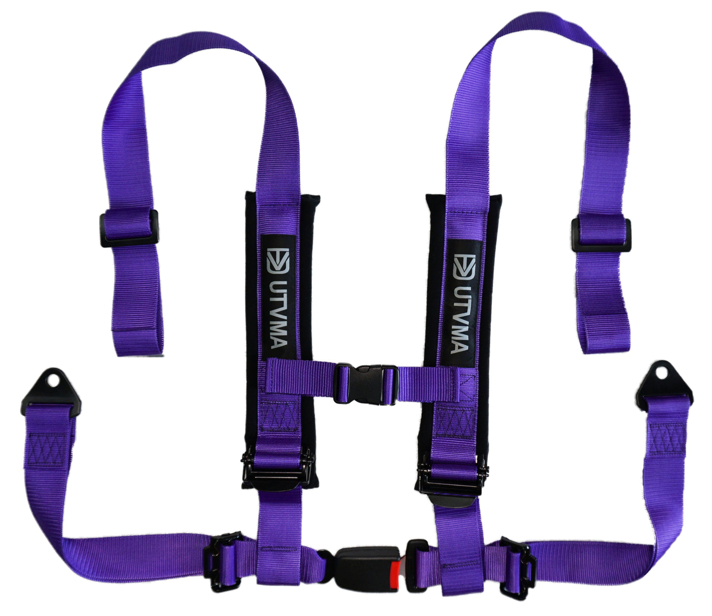 2-inch 4-point Harness with Auto Buckle - Purple - Vehicle Parts & Accessories