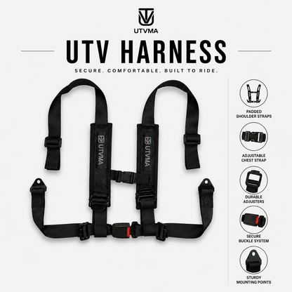 2-inch 4-point Harness with Auto Buckle - Vehicle Parts & Accessories