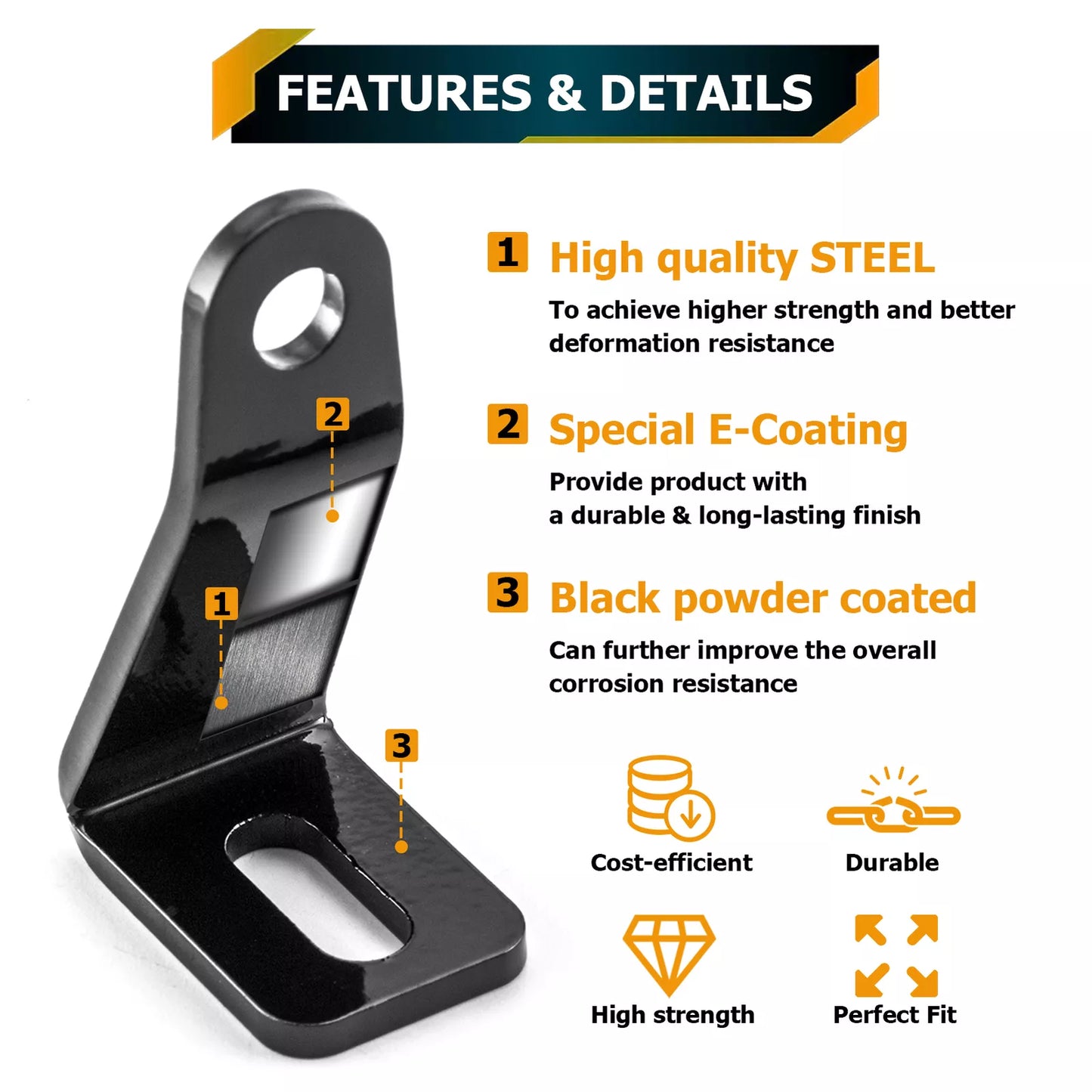 2020-2024 Polaris RZR Pro XP/Turbo R 32’’ LED Light Bar Mount Bracket - Brackets and Mounts